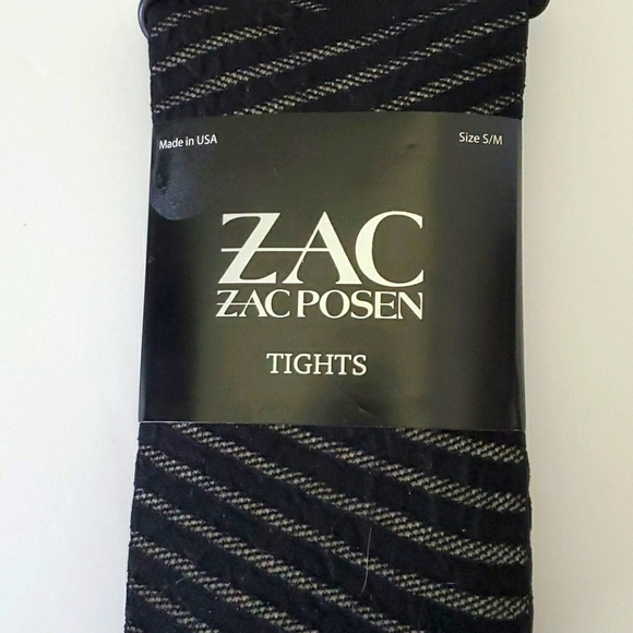 🆕️ ZAC Zac Posen Women's Stripe Tights - Picture 1 of 6